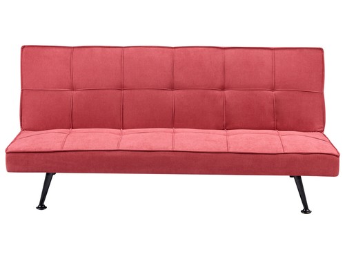 Sofa bed hasle red fabric - sofa,