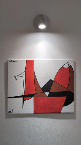 Custom hand painted abstract - painted,