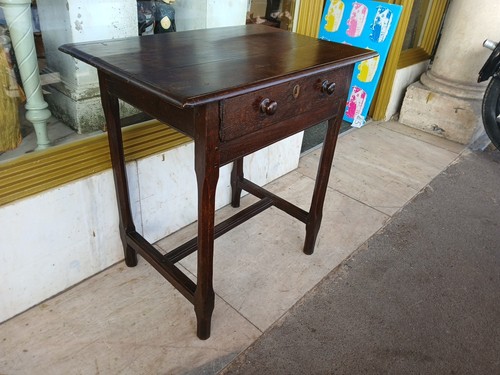 Antique period oak side - side, table