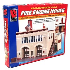 Life-Like Trains HO Scale Kit 1390 - Hampden #46 Fire Engine House