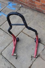 Rear paddock stand motorcycle motorbike workshop