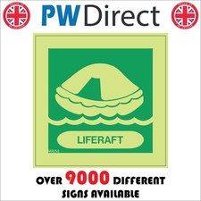 Sign liferaft inflatable - sign,