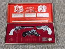 BCM Outlaw Collection Miniature Cap Gun Set & Case Vintage 1950s Incomplete 