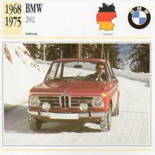 1968-1975 BMW 2002 Classic Car Photograph / Information Maxi Card