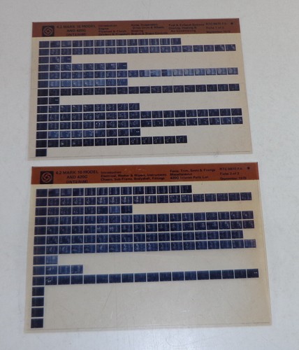 Microfich parts catalogue - parts,