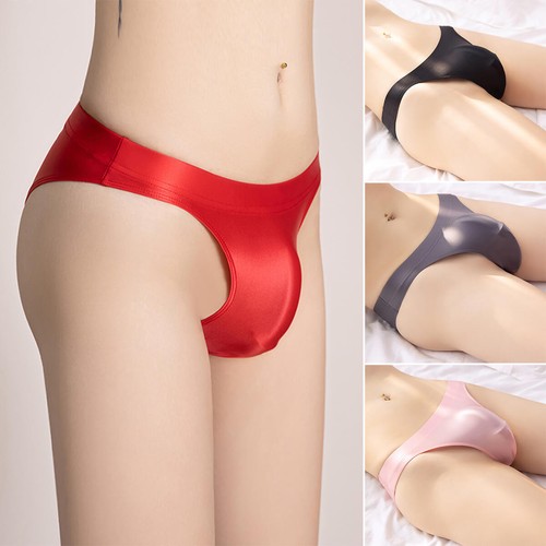 Men low waist satin glossy - men's,