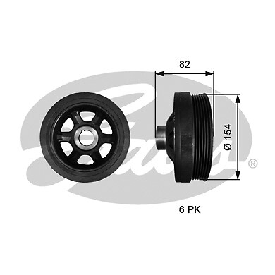 Gates tvd1139 belt pulley - gates,