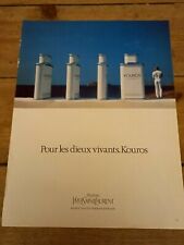 Original YSL Kouros Vogue Issue Magazine Advert 