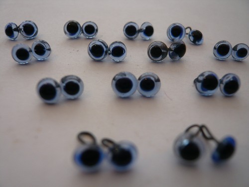 Heidifeathers glass eyes 4mm - glass,