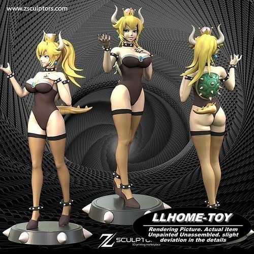 Hot bowsette girl resin - 1/24,
