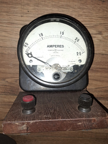 Vintage school lab ammeter - , 6