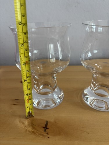 Dartington glass beer goblets - glass,