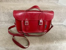 Zatchels Red Leather Satchel Bag