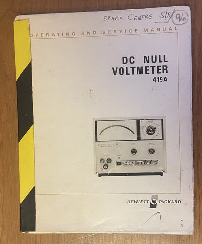 419a null voltmeter - dc,