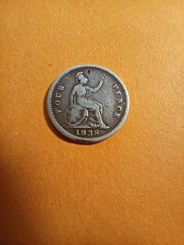 Victoria 1838 maundy - maundy, fourpence