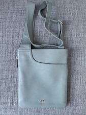 RADLEY BLUE LEATHER HANDBAG SHOULDER CROSS BODY BAG LARGE~ NEW. 