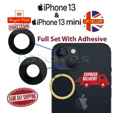 iPhone 13 & 13 Mini Replacement Rear Back GLASS Camera Lens with Adhesive