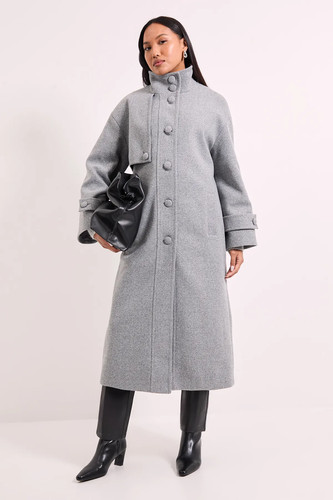 Wallis grey marl coat - wallis,