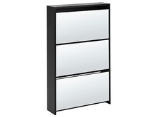 3 Compartment Mirrored Shoe