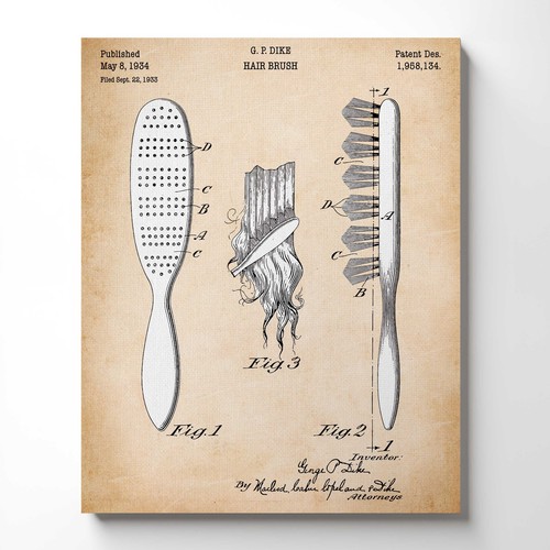 Hair salon decor hairbrush - hair,