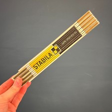 VINTAGE STABILA WOODEN BRASS