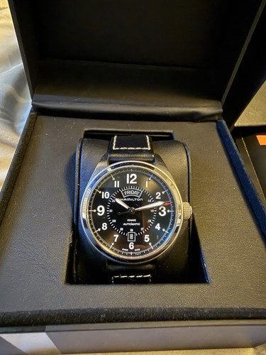 Hamilton khaki field day date - khaki,