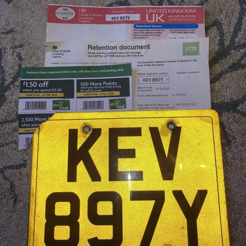 Kev 897y private reg - reg,