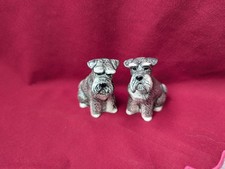 A Pair of Schnauzer Dog Salt