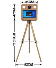 Wooden DSLR Photo Booth Selfie Pod with Camera Photo Booth
