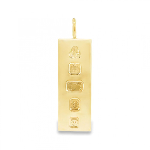 9ct yellow gold plain ingot - 9ct,