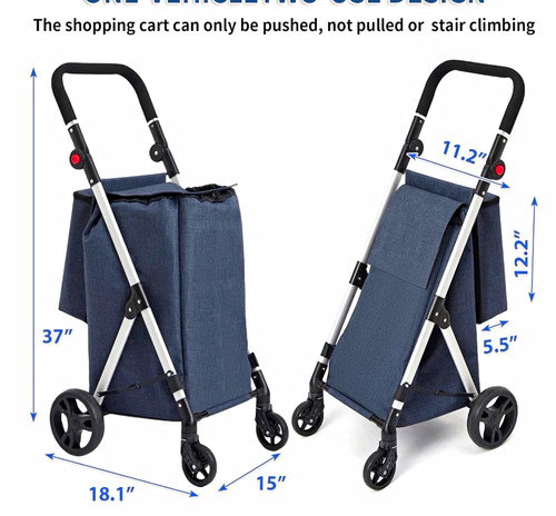 46l shopping trolley - shopping, swivel