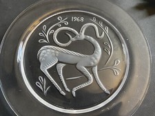 Lalique Crystal Plate Deco