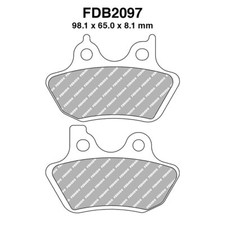 Pair of Brake Pads Ferodo FDB2097ST XL 1200 C Sportster Custom 2000-2003