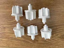 Pack of 6 White Roller Blind End Idler Pins Spare / Replacement Parts