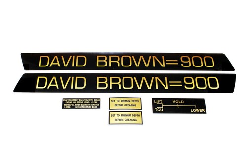 David brown bonnet - badge, decal
