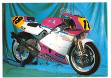 MODERN MOTORCYCLE POSTCARD  HARRIS YAMAHA 500CC LARGE SIZE UNUSED VERY GOOD MINT