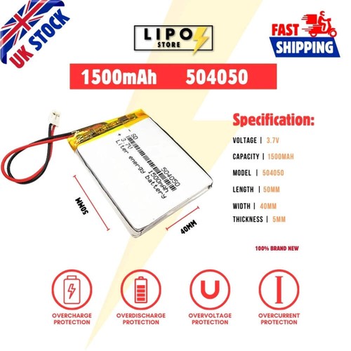 504050 1500mah jst - ⚡,