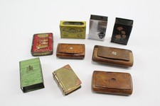 Tobacciana Collectables Inc Snuff Boxes Matchbox Metal Cases Job Lot