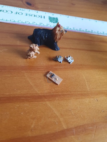 Miniature dolls house pets - miniature,