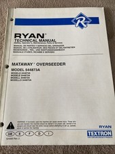 RYAN Mataway Overseeder 544873A Technical Manual 