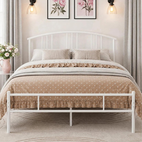 Inch queen bed frame - bed, white