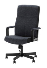 Swivel Office Chair - IKEA - MALKOLM - Grey - Slightly Used