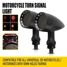 2x Motorcycle Amber LED