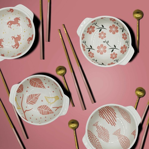Aesthetic home ceramic bowls - aesthetic,