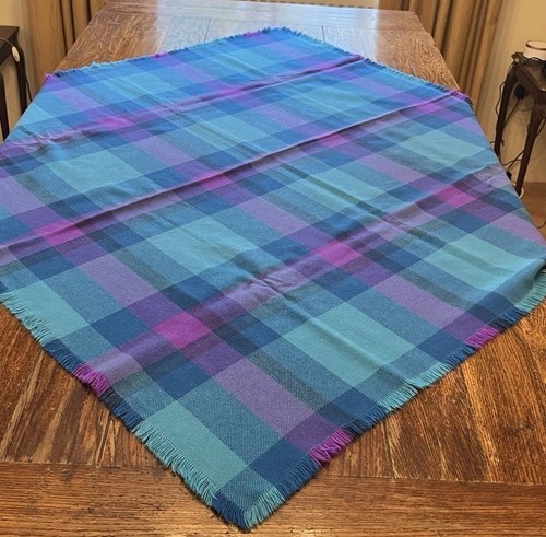 Blue purple check - &,