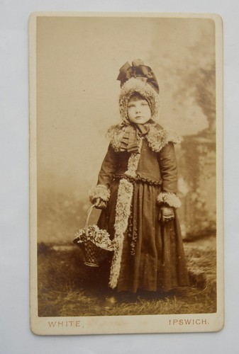 Cdv victorian girl in - victorian,