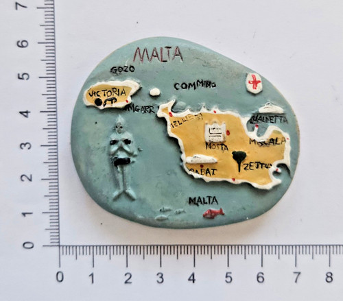 Malta map fridge - map,