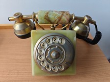 Vintage Italian Onyx & Brass