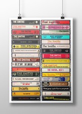 The Smiths Poster: Original Cassette Print, Fan, Gift, Art, Albums, Singles