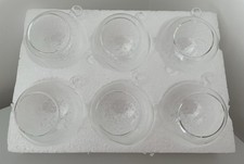 Glass Baubles Open Front Pack Of 6 New For Craft With Jute String New Excellent